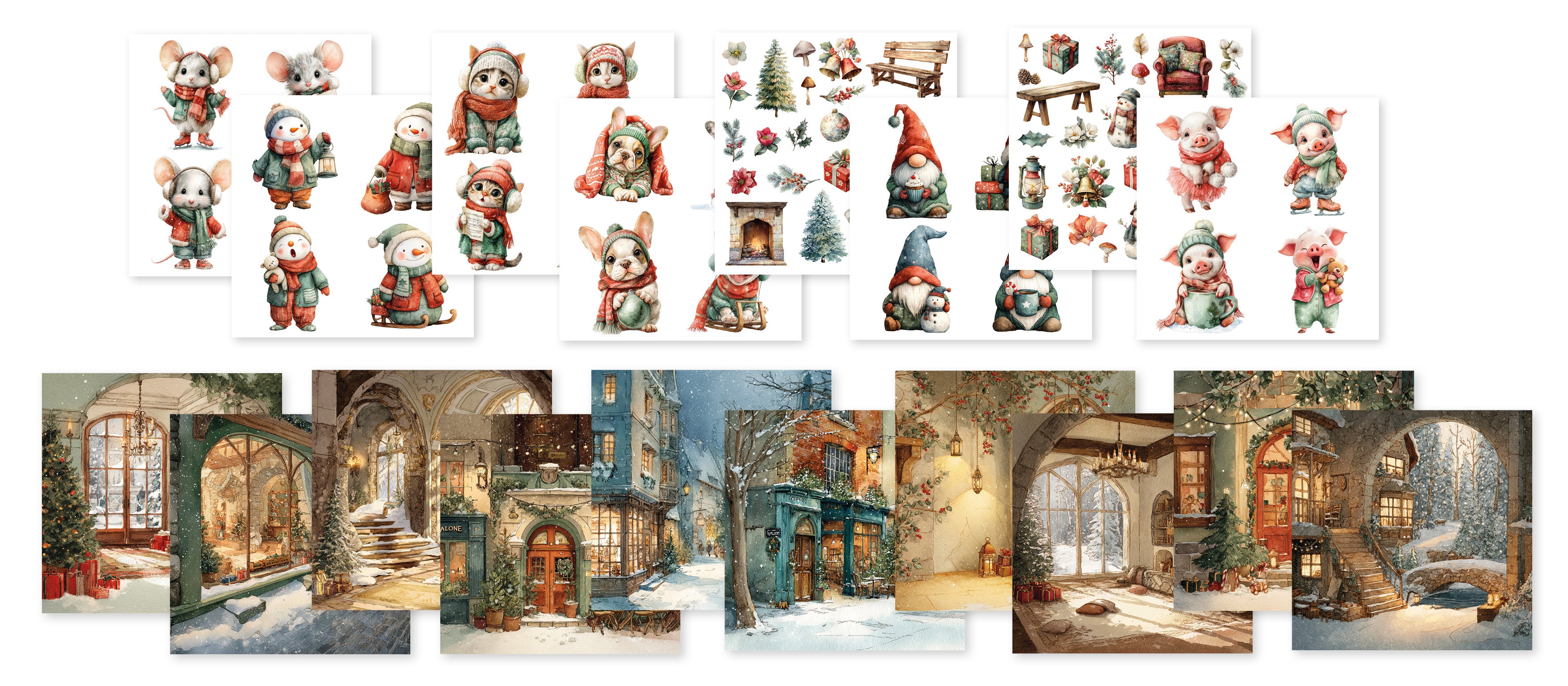 Studio Light Creative Craftlab Classic Christmas collageblokk 36 ark