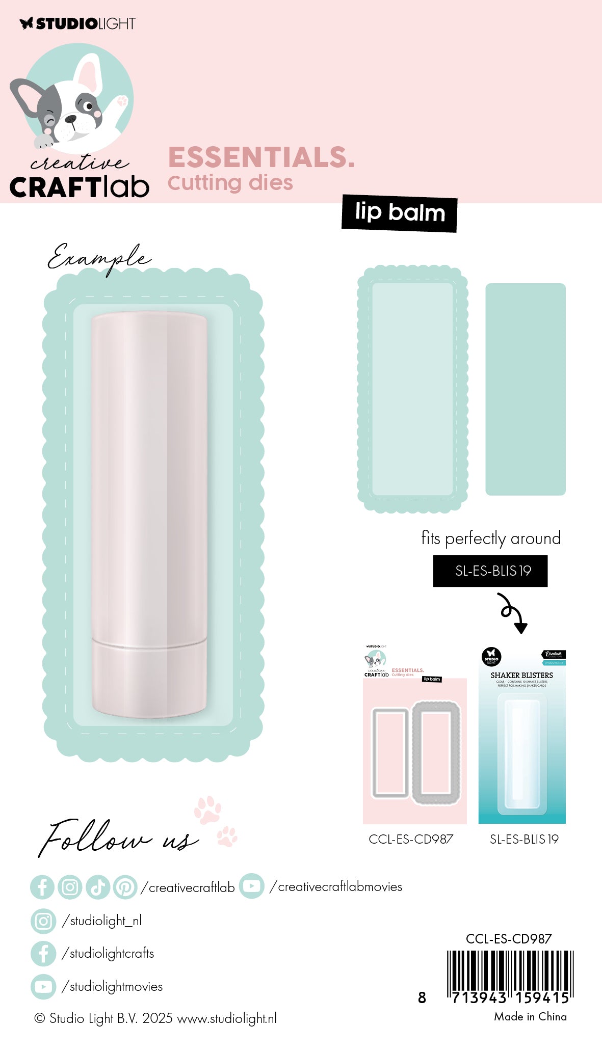 Studio Light Creative Craftlab Lip Balm dies