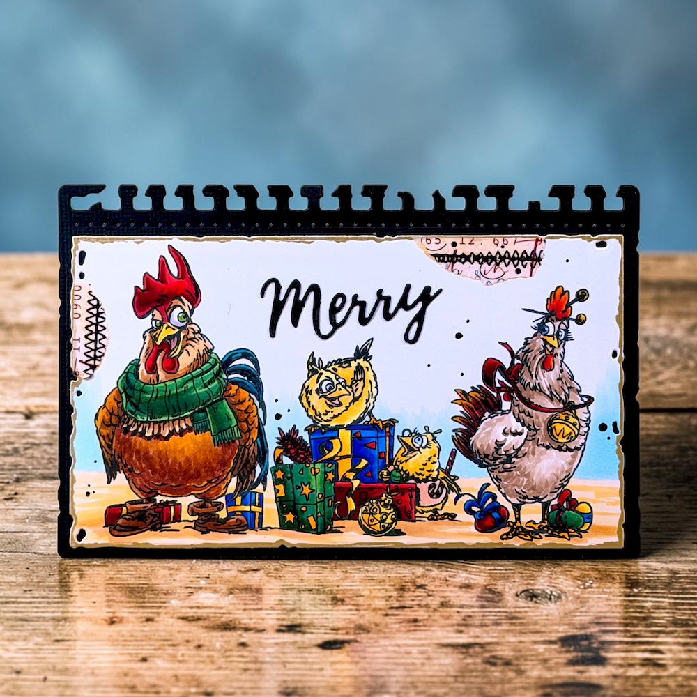 Autour de Mwa Festive Friends stempelbundle jul