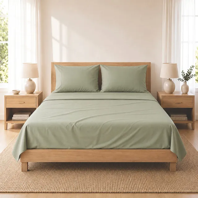 K&Co. House Series Cotton Sheet Set King sengesett salvie