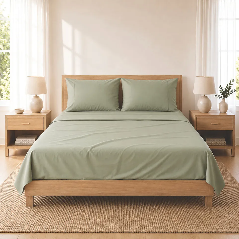 K&Co. House Series Cotton Sheet Set King sengesett salvie
