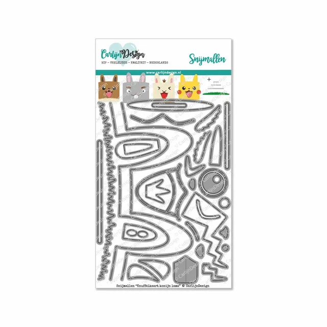 CarlijnDesign CDSN-0093 dies kose-kort kanin lama