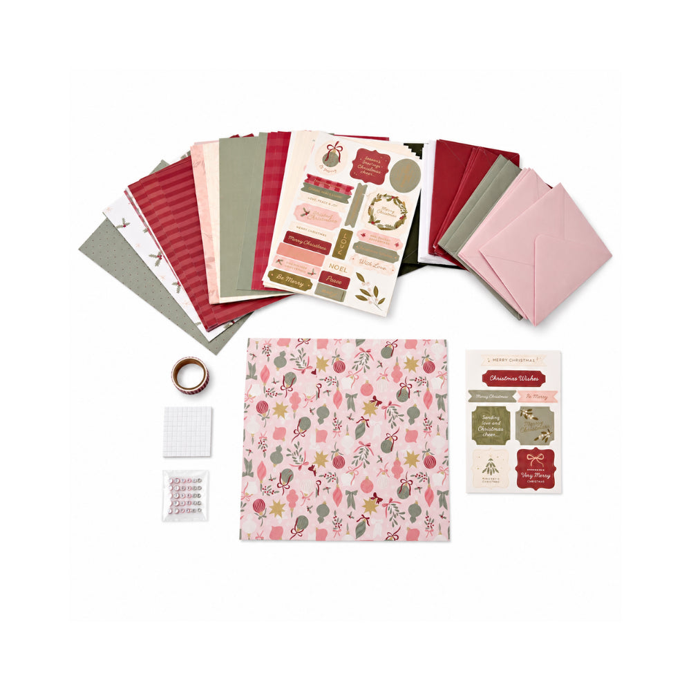 KaiserCraft Christmas Berry Flora kortsett 20 julekort