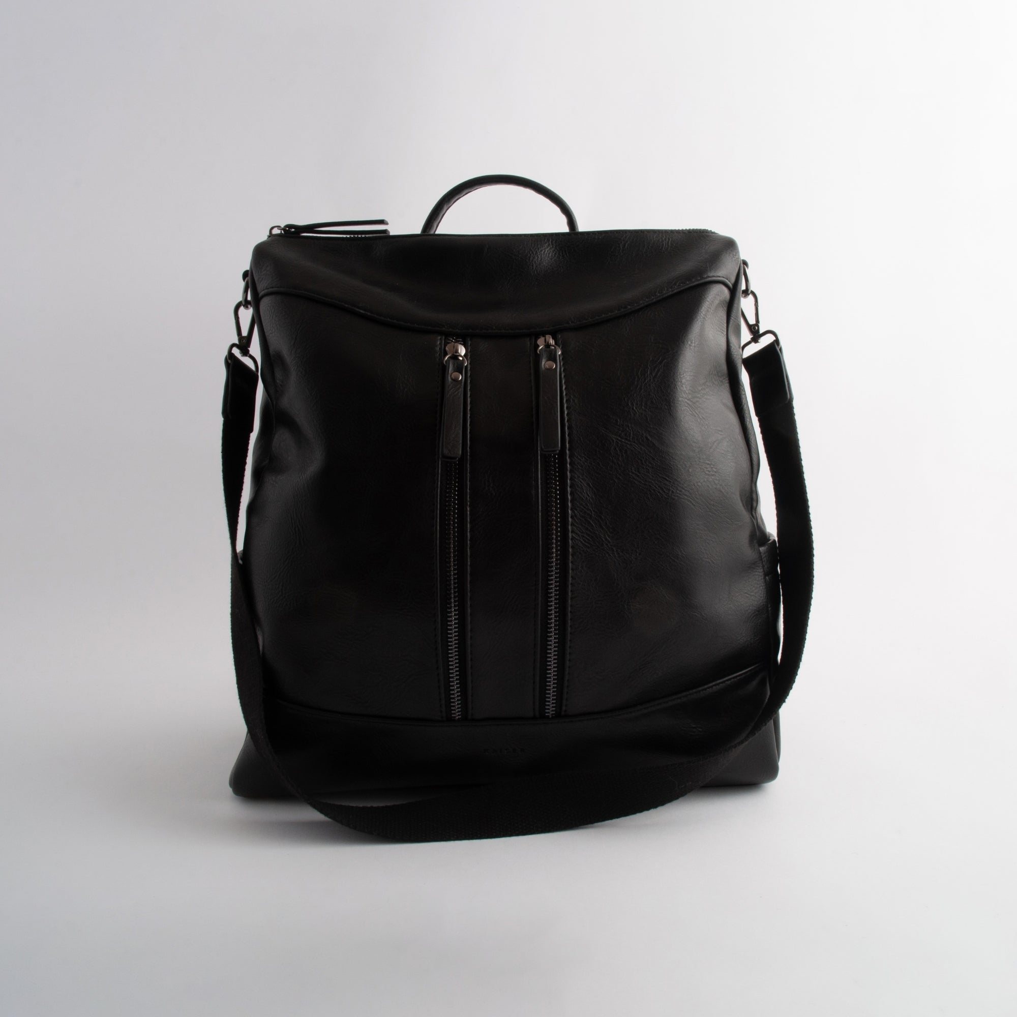 KaiserCraft sekk faux leather Messenger svart