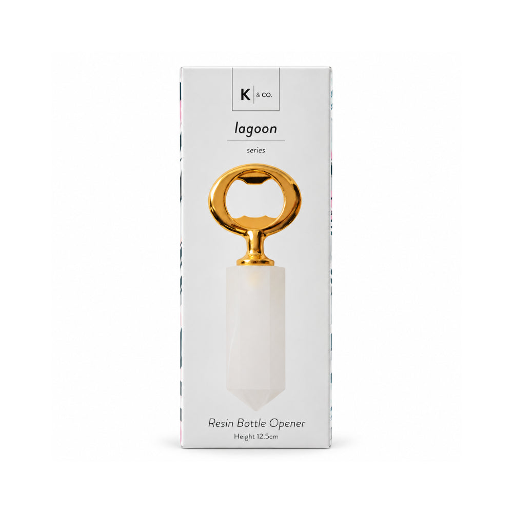 KaiserCraft Lagoon Series flaskeåpner White resin 12,5 cm