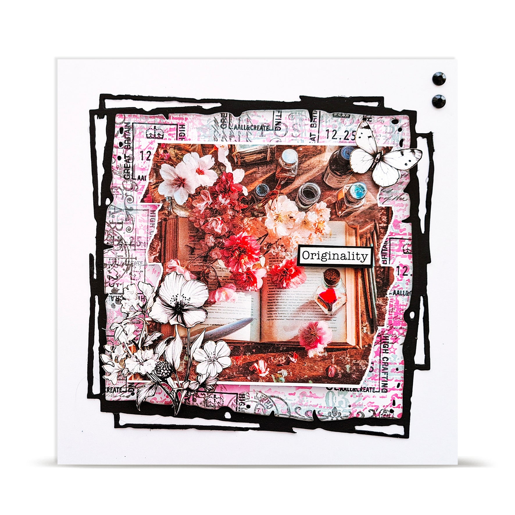 Aall and Create MT-157 washi tape Feathered Words 25mm