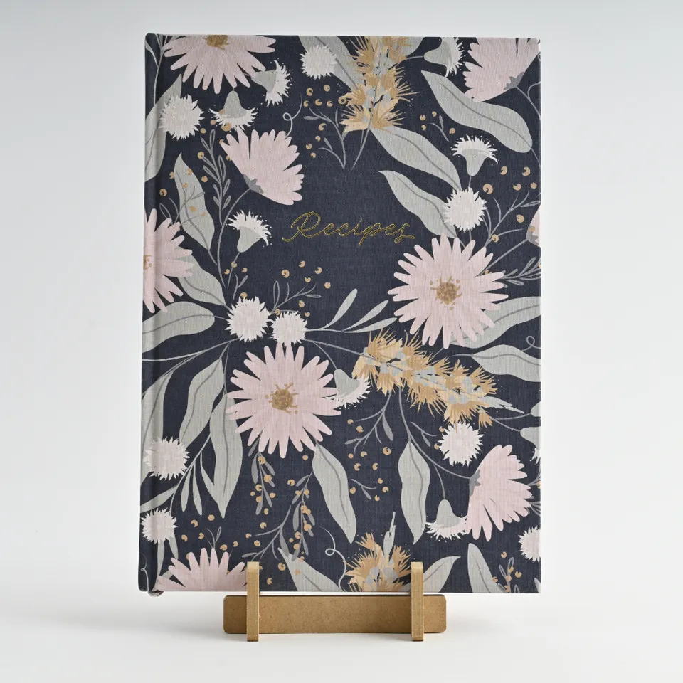 KaiserCraft House Series Recipe Book oppskriftsbok Navy Meadow