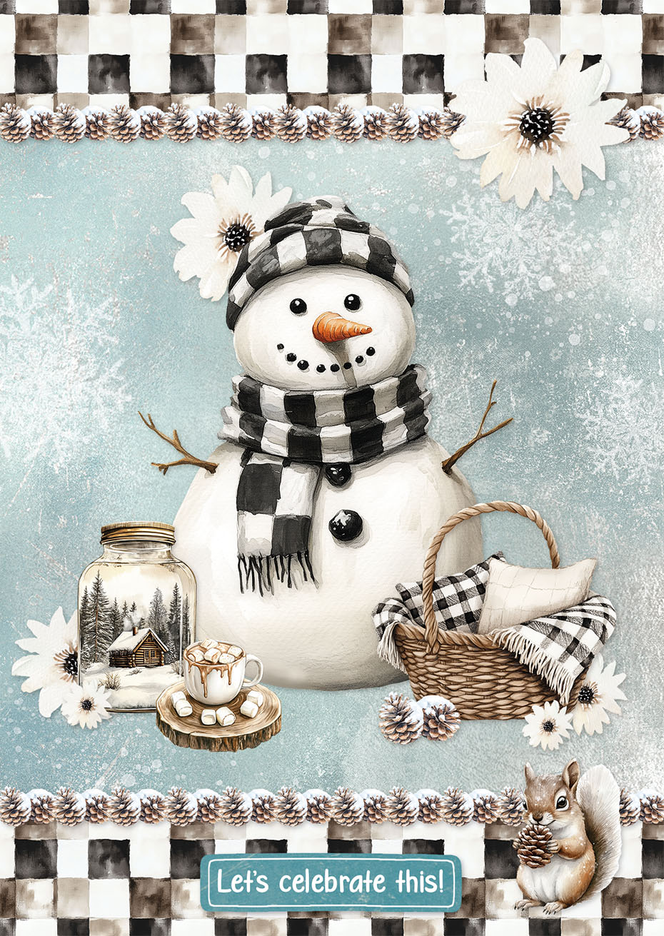 Studio Light Essentials Snowy Winter Days kartongblokk A4 14 ark