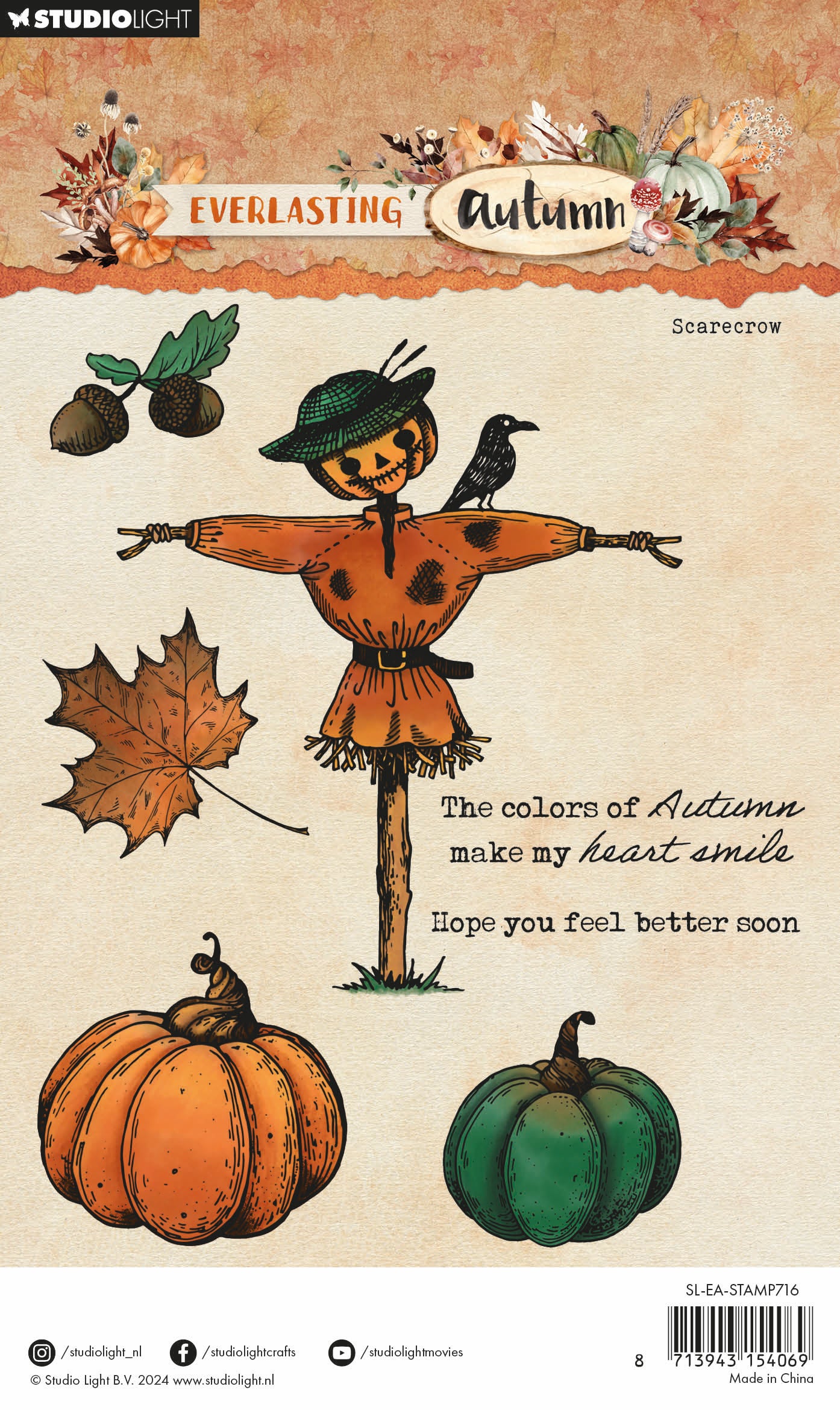 Studio Light Everlasting Autumn Scarecrow stempel klart