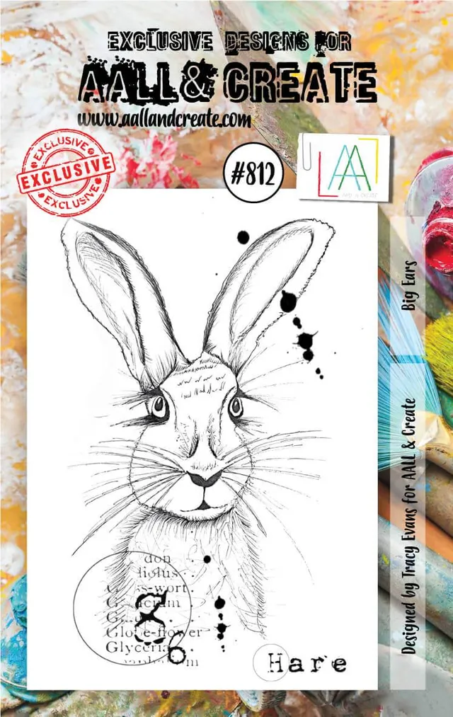 Aall and Create Tracy Evans #812 Big Ears stempelsett A7