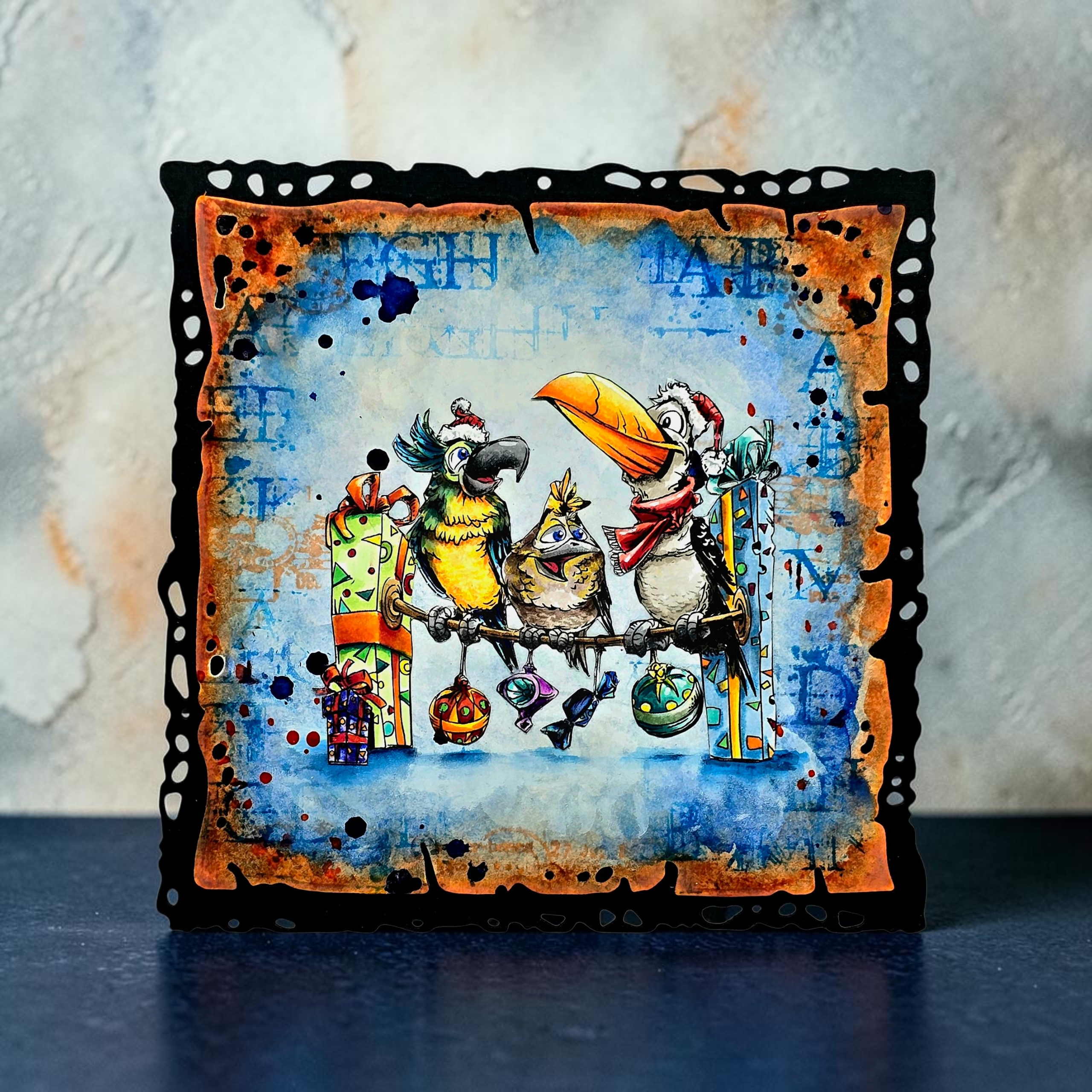 Aall and Create Tweet Treats TP-1495 stempelsett jul fugl