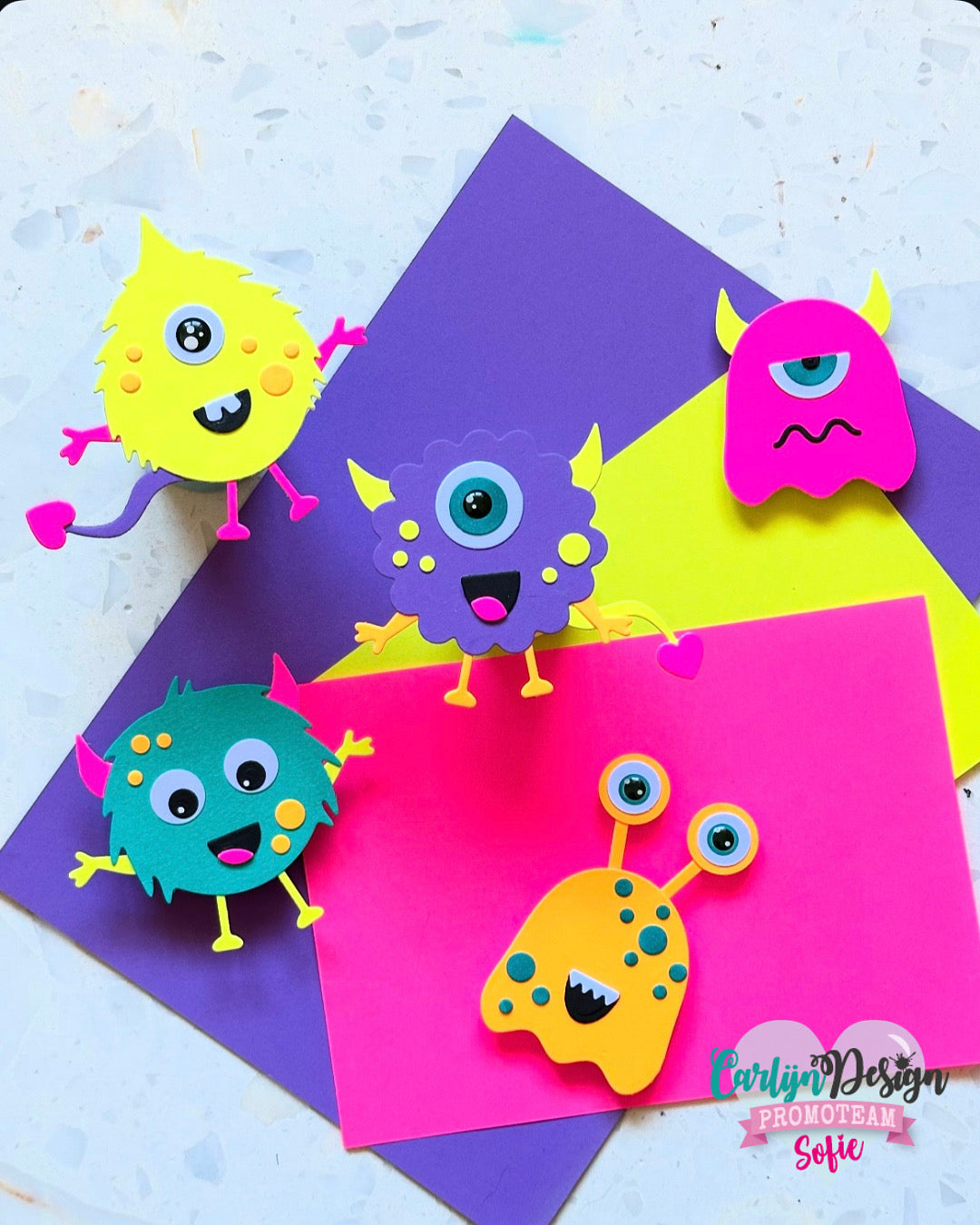 CarlijnDesign CDED-0012 Eyes 1 enamel dots glitter