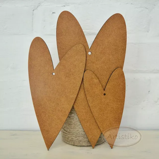 Korthobby Artistiko Hjerte stor chipboard