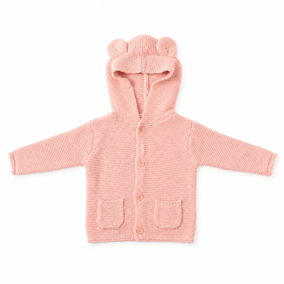 KaiserCraft Story Time strikkejakke baby rose bomull