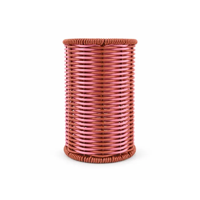 K&Co Grapefruit bestikkholder farget plastvev