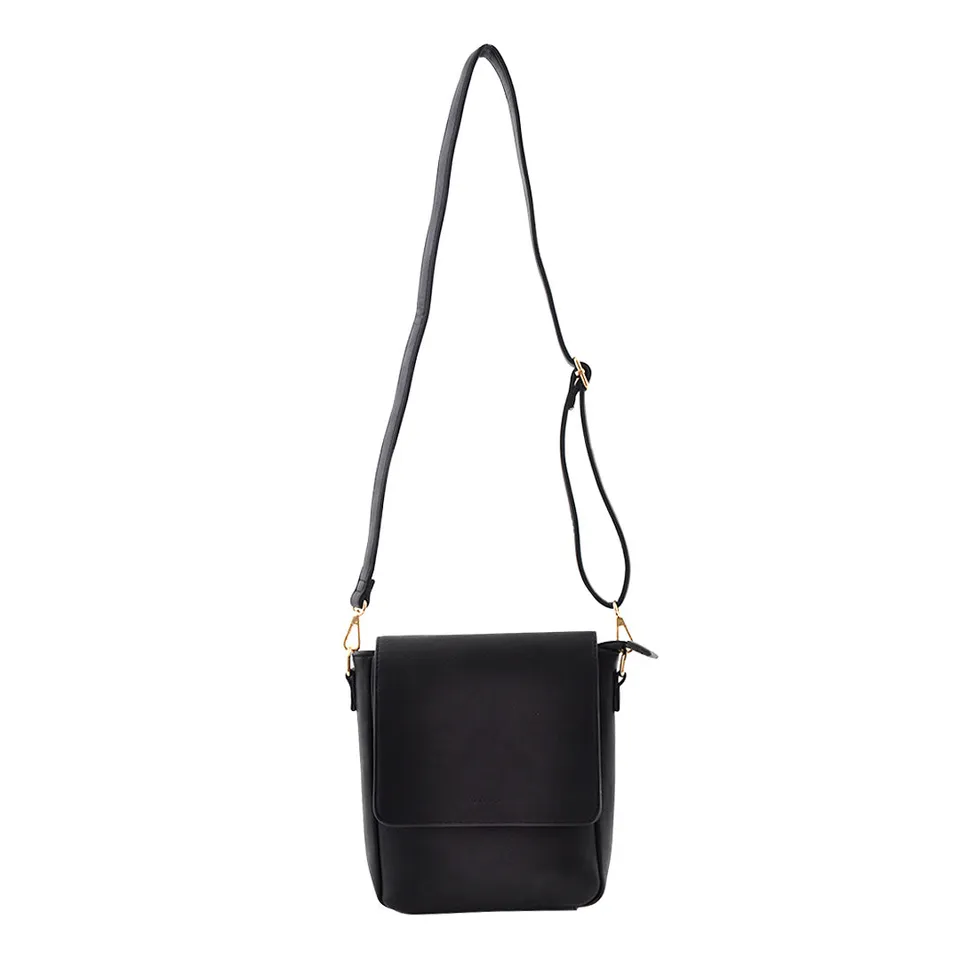 KaiserCraft Med Satchel Bag skulderveske svart – kunstskinn