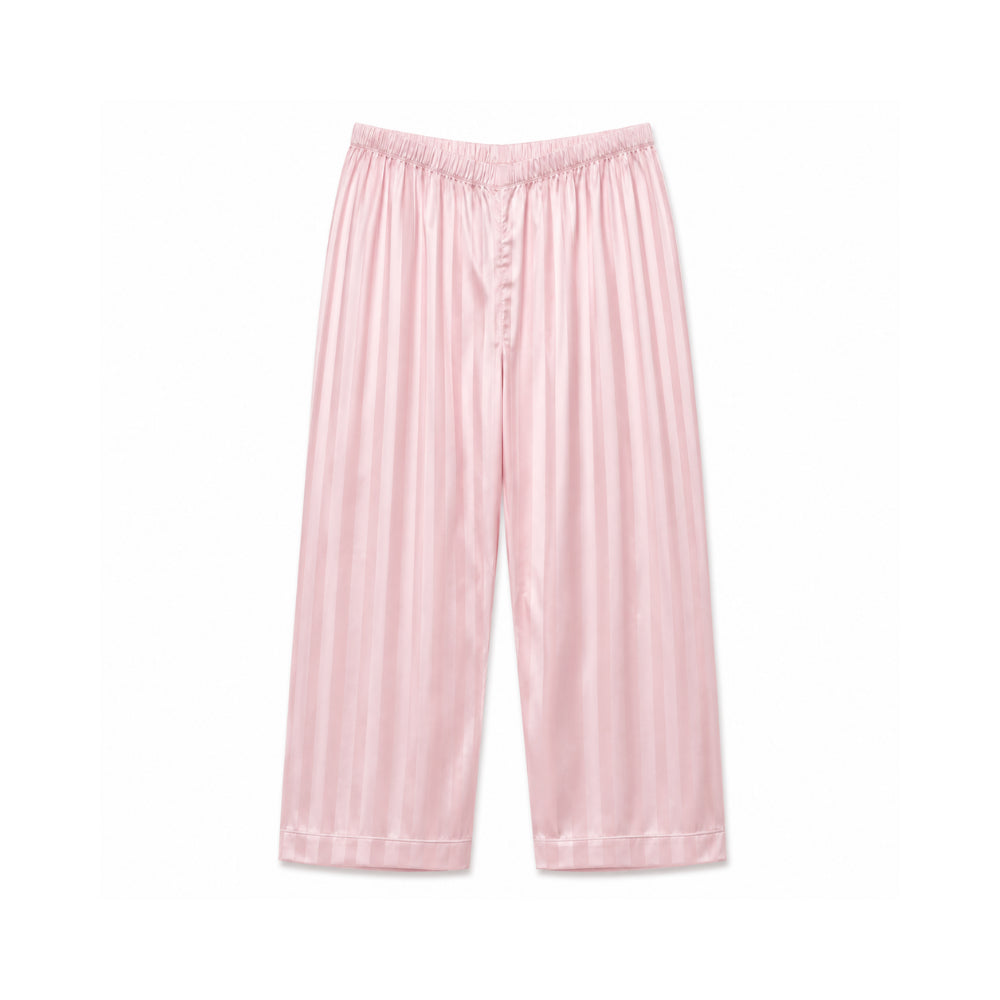 K&Co Sunset Spritz Pink Stripe sateng pysjamasett lang