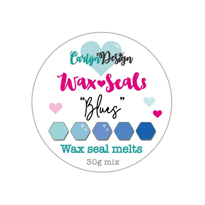 CarlijnDesign CDWX-0037 voksperler blues 30 g blå miks