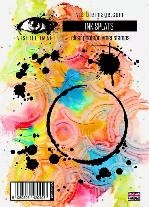 Korthobby Ink Splats stempel bakgrunn