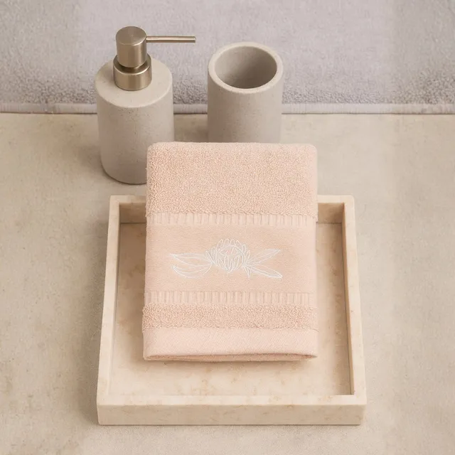 K&Co Serenity Series Face Washer vaskeklut Rose 35x35 myk