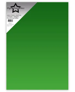 Paper Favourites Mirror Card Matt kartong A4 grønn