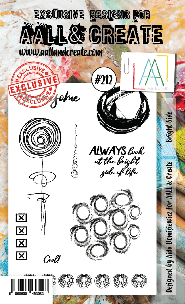 AALL & Create #212 Bright Side stempelsett A6 lys