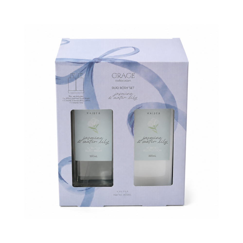 Grace Collection Jasmine & Waterlily kroppssett 2x300ml