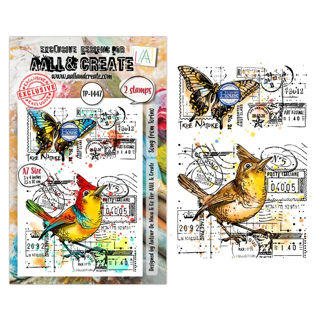 AALL & Create TP-1447 Song from Torino stempelsett A7 tekst