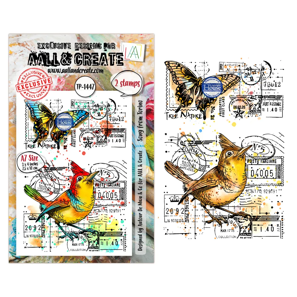 AALL & Create TP-1447 Song from Torino stempelsett A7 tekst