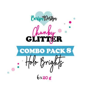 CarlijnDesign Chunky Holo Brights COMBO glitter 6x20g