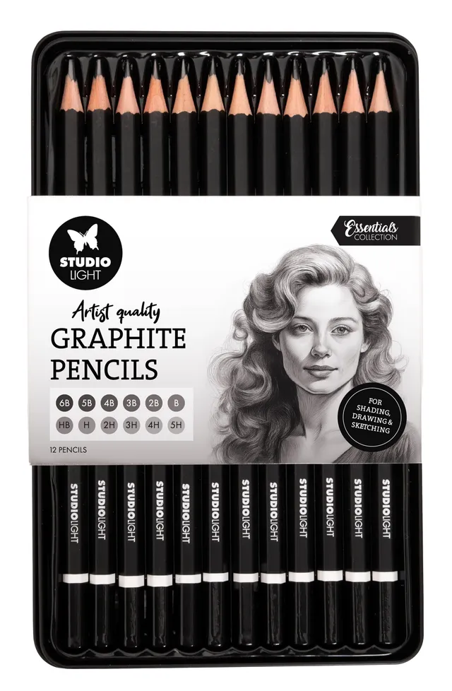 Studio Light Essentials grafittblyanter 12 stk 5B-5H