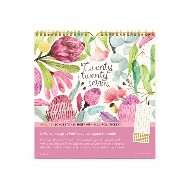 KaiserCraft 2027 Pocket lommekalender eucalyptus