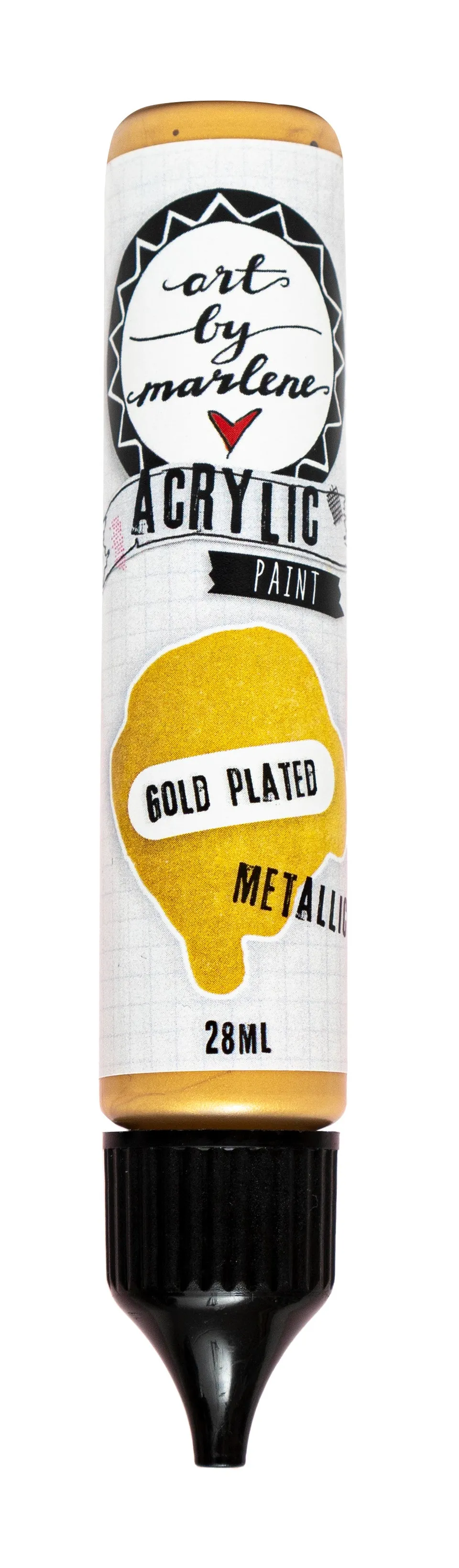 Art by Marlene akrylmaling Gold Plated Metallic 28 ml