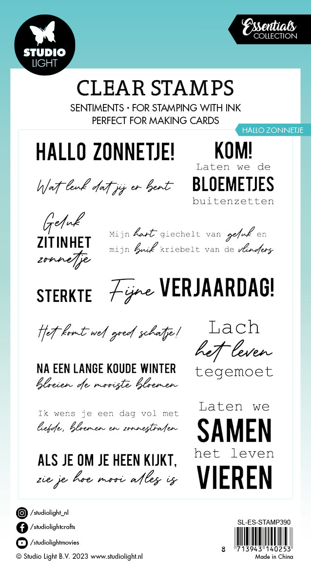 Studio Light Essentials Zonnige Teksten stempel nederlandsk
