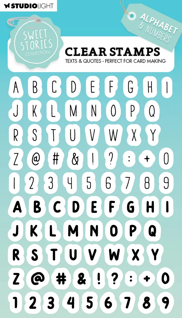 Studio Light Sweet Stories Alphabet stempelsett alfabet