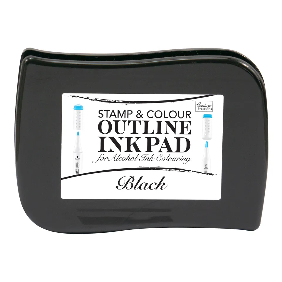 Couture Creations Stamp and Colour stempelpute svart outline