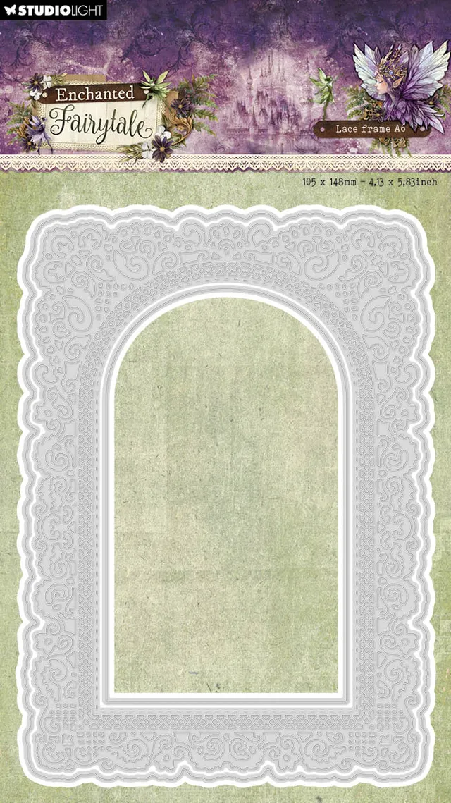 Studio Light Enchanted Fairytale Lace Frame A6 dies blondekant