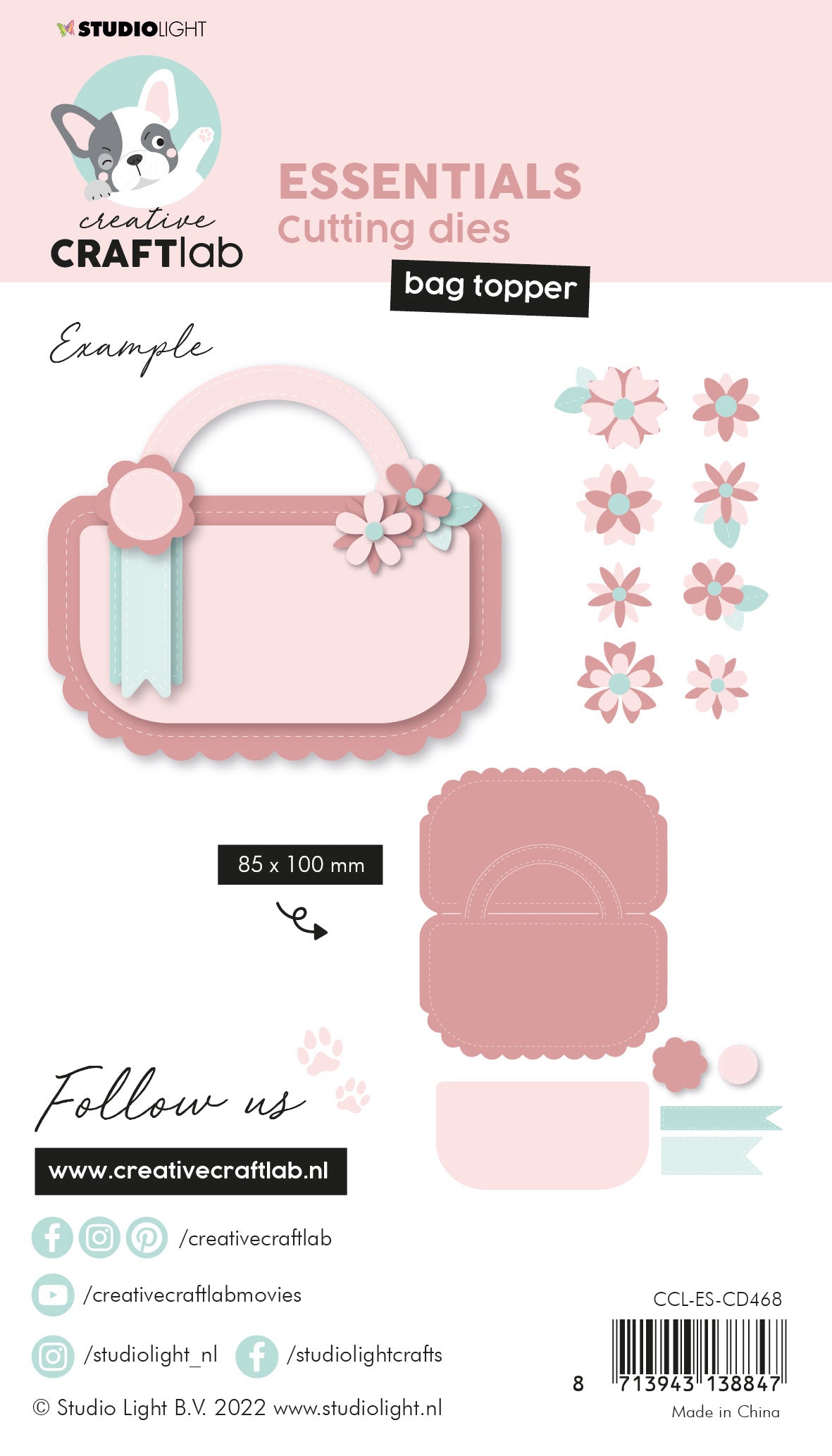 Studio Light Creative Craftlab Bag topper dies til poser