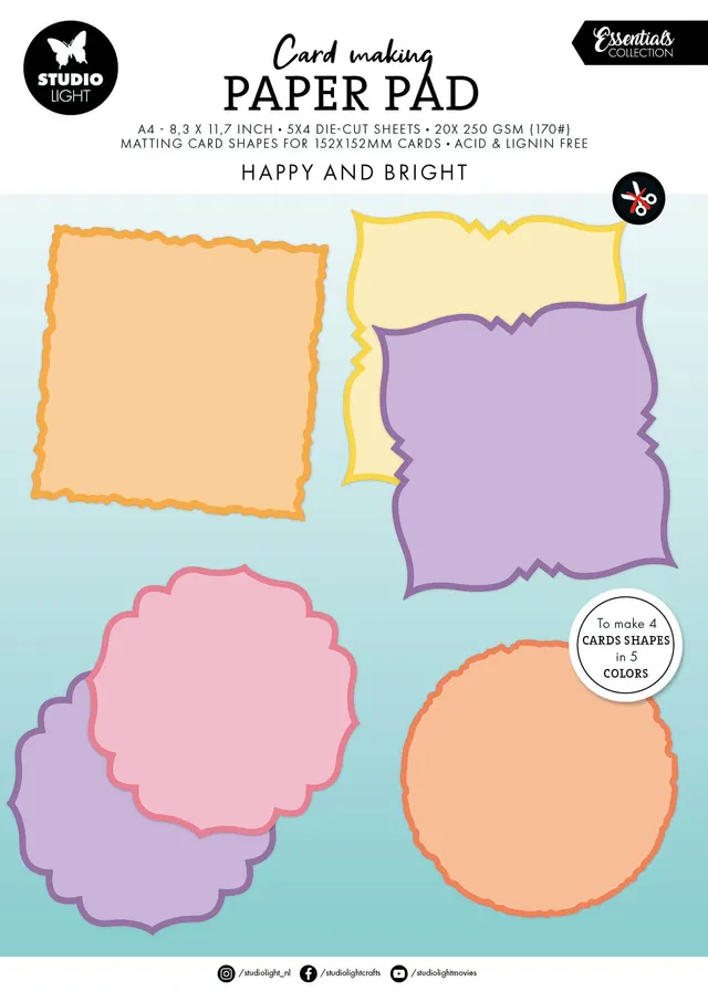 Studio Light Essentials Happy and bright kortblokk 152