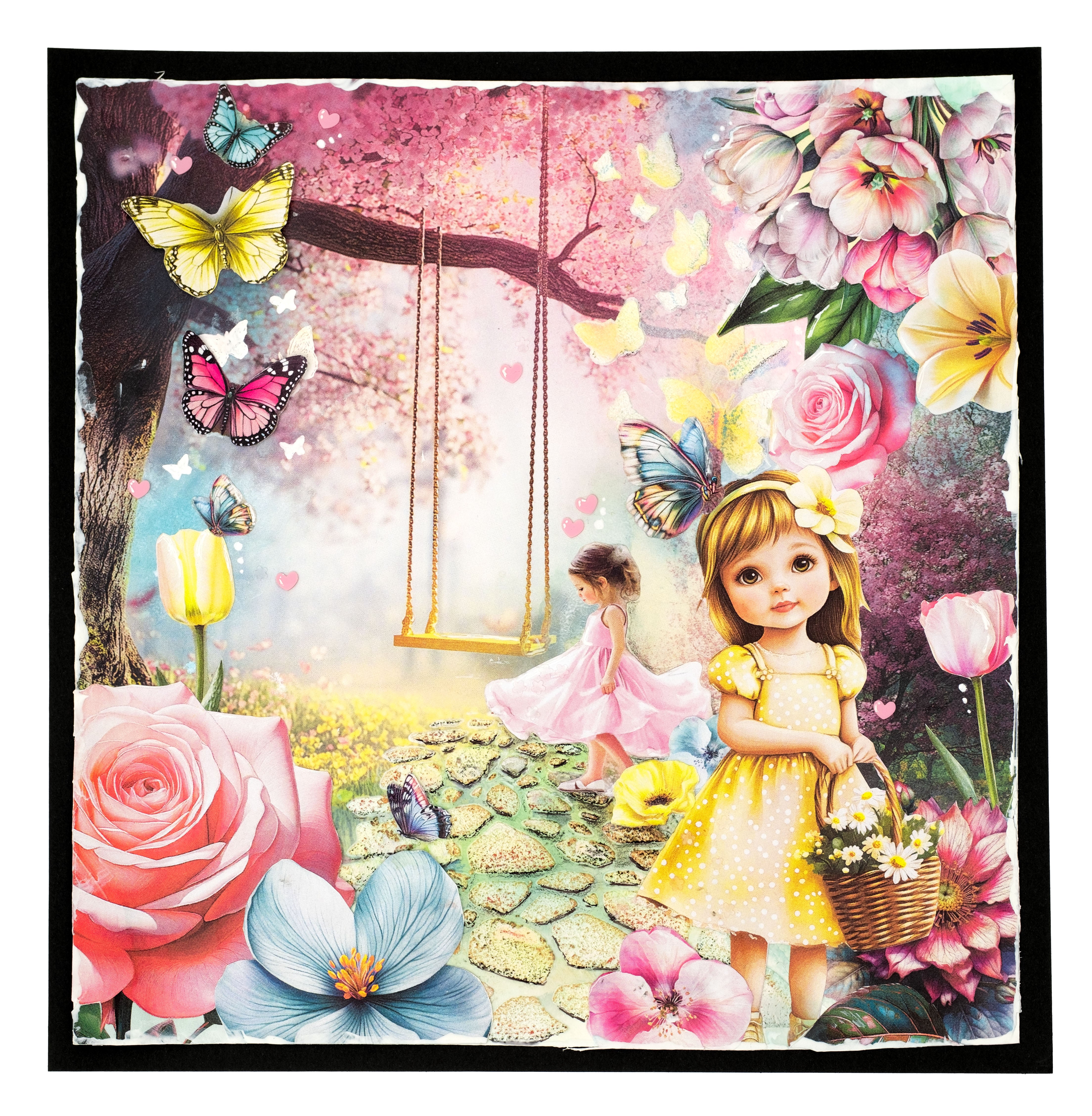 Studio Light Essentials Fluttering Flowers sjablong
