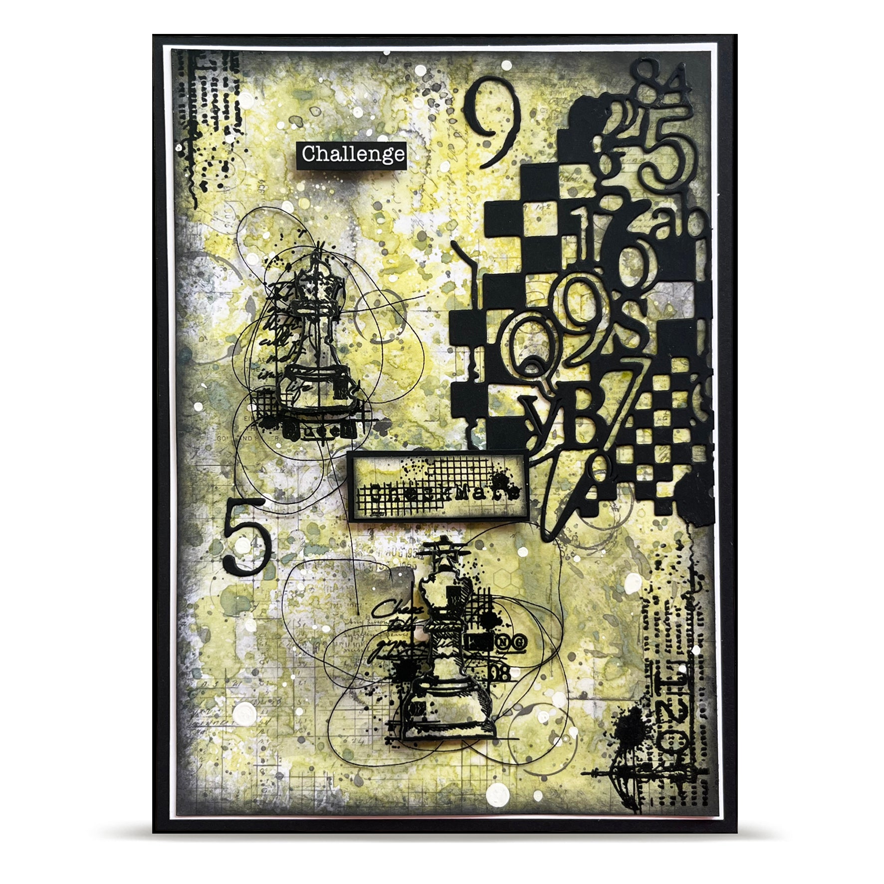 Aall and Create DI-22 Checkered Figures dies