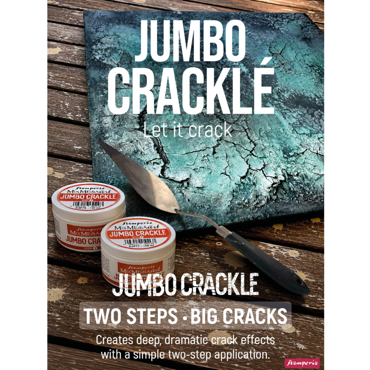 Stamperia Jumbo Crackle Step 2 krakeleringslakk 150 ml