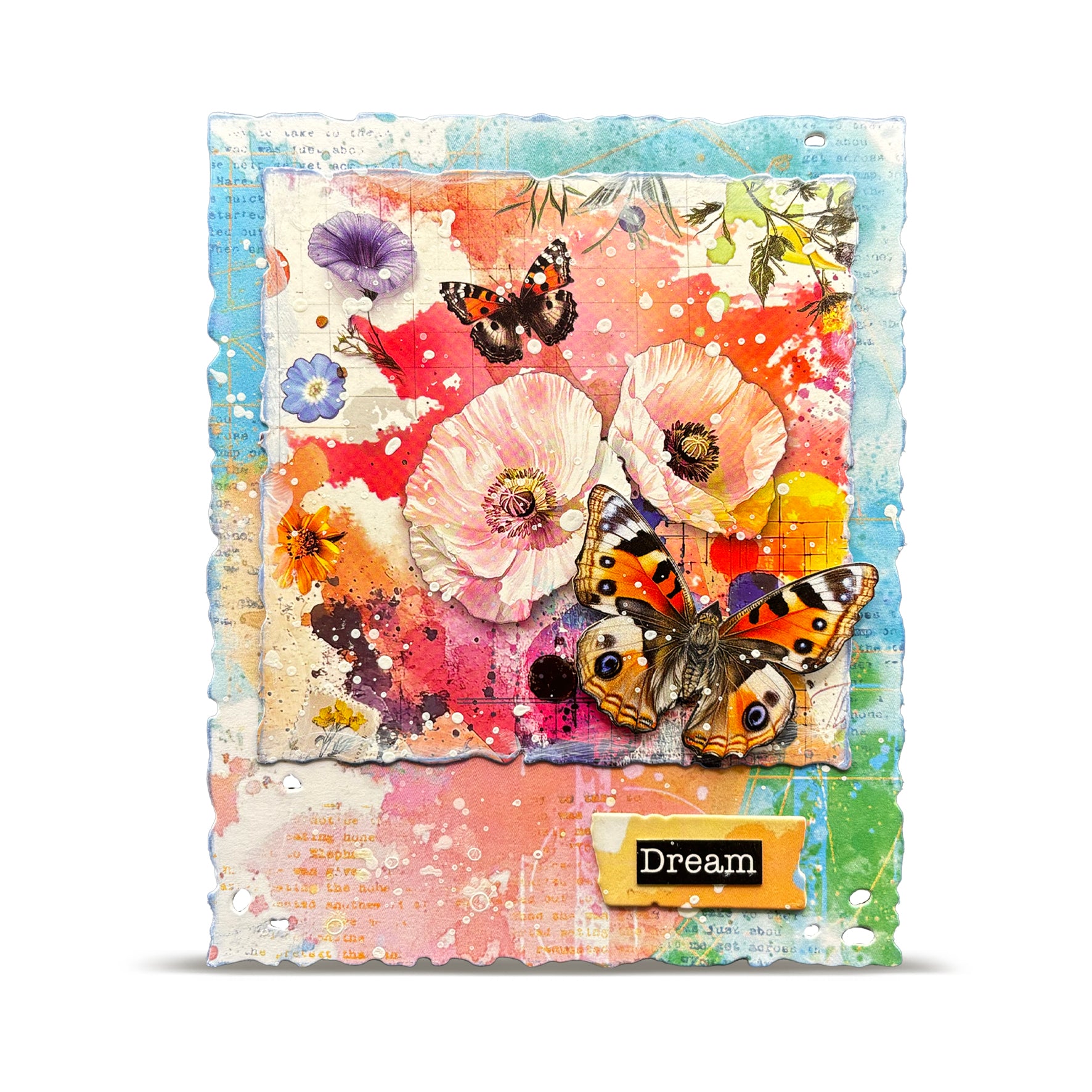 AALL & Create RO-23 Dancing Poppies rub-ons A5 2 ark