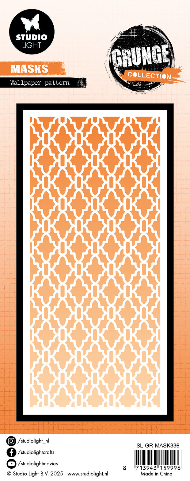 Studio Light Grunge Wallpaper Pattern sjablong
