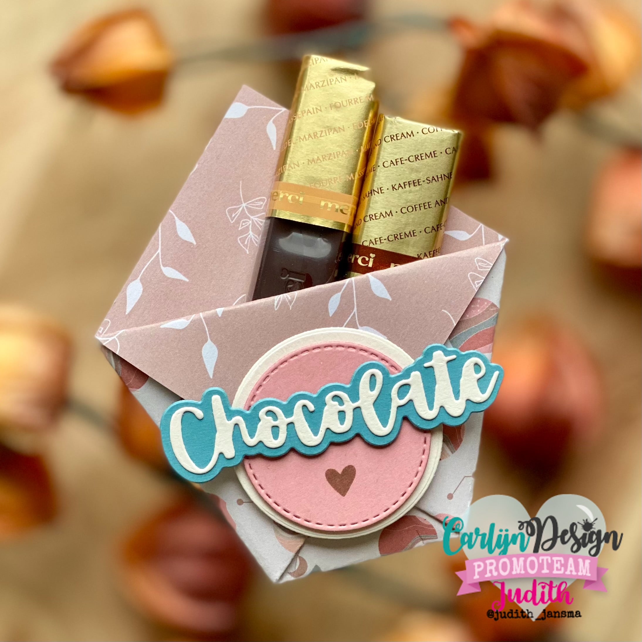 CarlijnDesign Choco Friends words dies CDSN-0333 engelsk