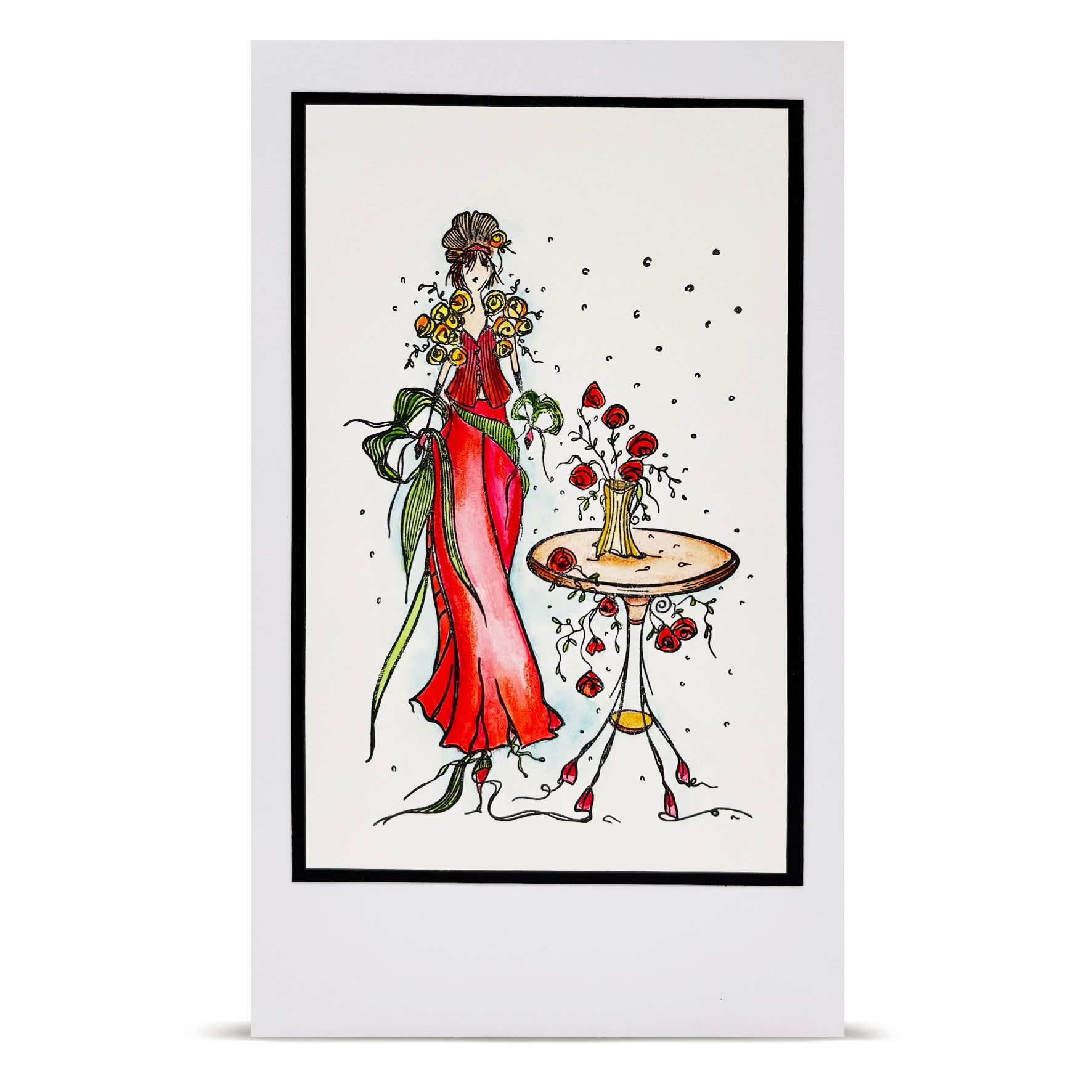 AALL & Create TP-1401 Art of Bouquet stempelsett A6 blomst