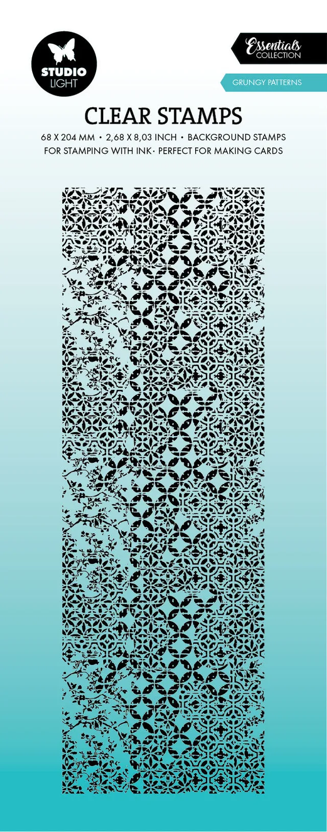 Studio Light Essentials Grungy Pattern clear stamp grunge