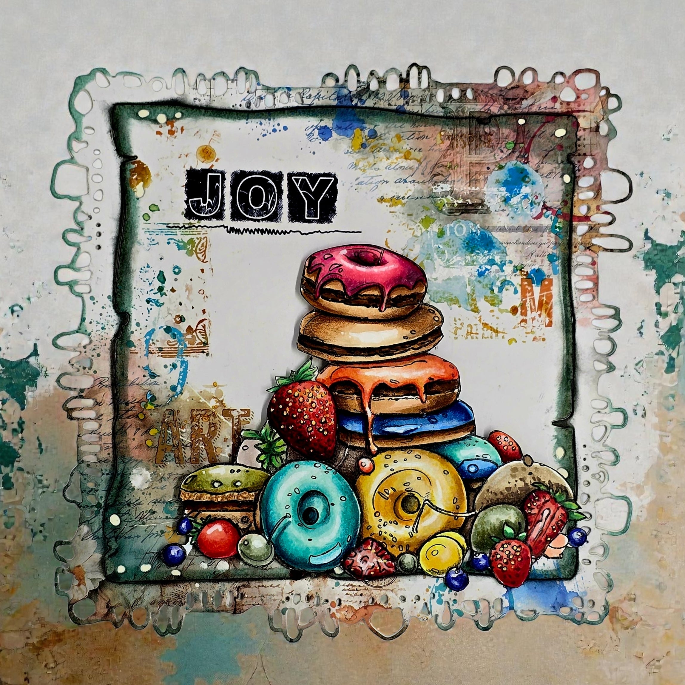 AALL & Create PA-53 Traces of Time designpapir 6x6" 10 ark
