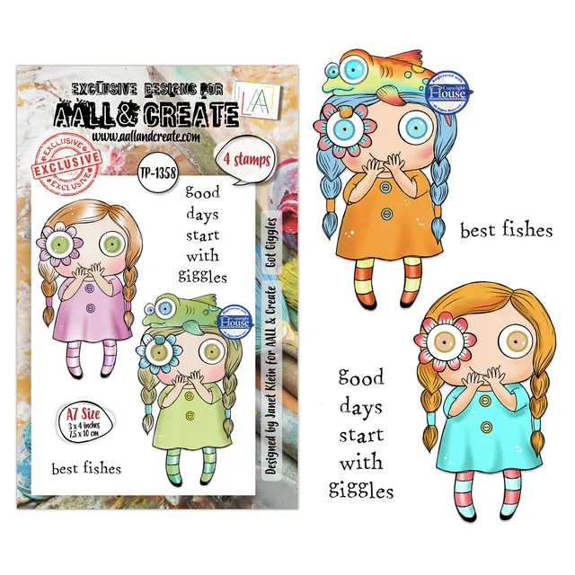 AALL & Create TP-1358 Got Giggles stempelsett A7 morsom