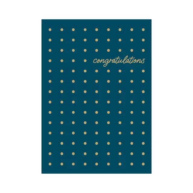 KaiserCraft Greeting Card Congrats Congratulations Spot kort blankt